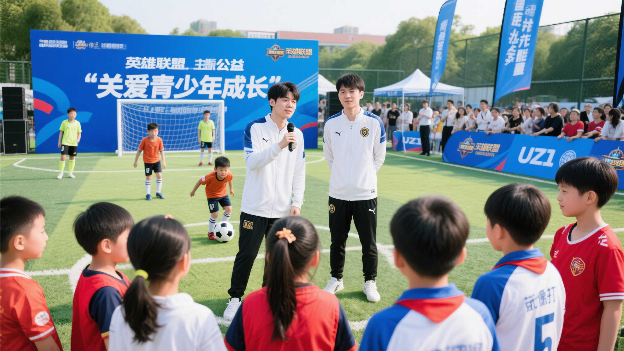 UZI与明凯联手出击！猪狗组合齐聚《英雄联盟》公益足球赛